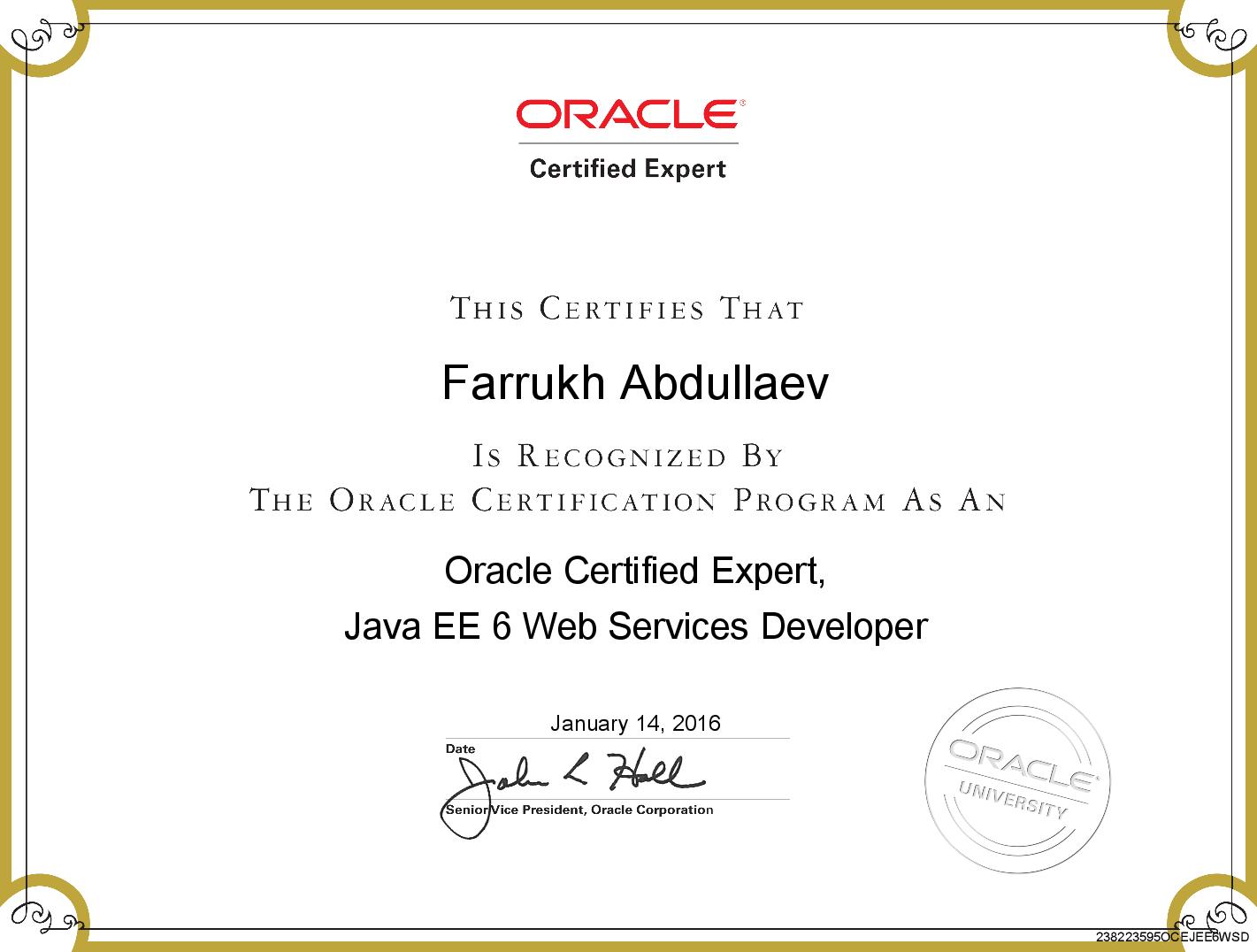 OCWCD Java EE 6 Certificate